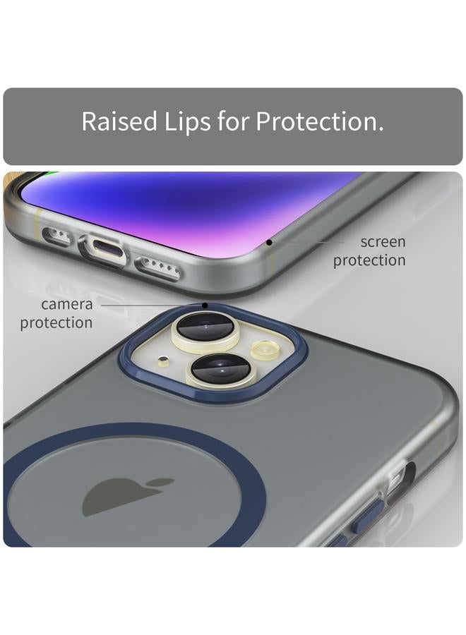 S-TOP Case For iPhone 15 MagSafe Frosted Translucent TPU + PC Full Coverage Phone Case - Image 5