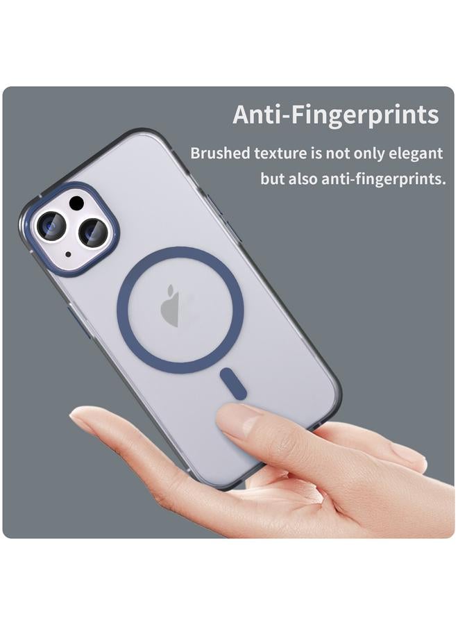 S-TOP Case For iPhone 15 MagSafe Frosted Translucent TPU + PC Full Coverage Phone Case - Image 4