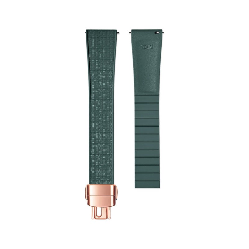 Bluejw CTSizable Mosaic Pattern Fluoroelastomer Watch Band – Replace the Watch Strap for 18mm 19mm 20mm 21mm 22mm Universal Luxury Watches - Image 1