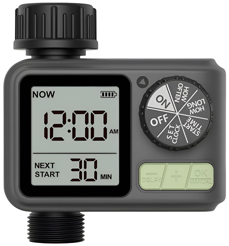XPR3SS Garden Automatic Irrigation Water Timer System Controller Drip Irrigation Water Timer Digital Fully Automatic Programmable Dripper Dial Button Operation Timer - Image 1