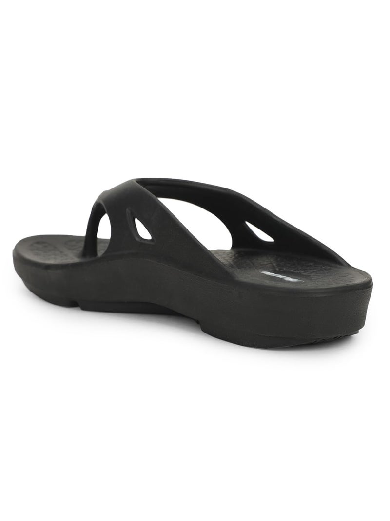 Bata 8716 Noah E Black Casual Slip-On Thong Slippers for Men UK Size- 8 - Image 3