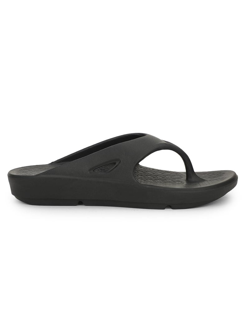 Bata 8716 Noah E Black Casual Slip-On Thong Slippers for Men UK Size- 8 - Image 2