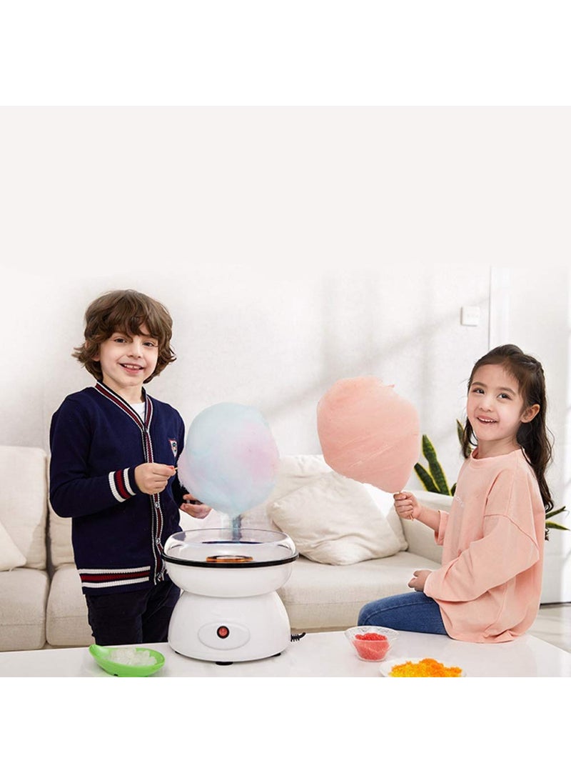 Zorzel Zorzel New Cotton Candy Maker Machine Electric Sugar Floss Homemade Hard Sugar Free Candy with Detachable Splash Guard Sugar Spoon 10 Bamboo Sticks for Kids Carnival Party Kitchen Bakery Snacks  - Image 2
