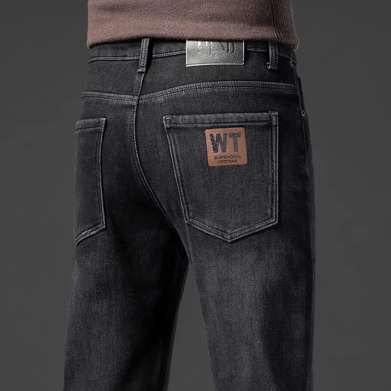 Unisex Classic Denim Jeans Loose Fit Daily Outdoor Wear - Image 2