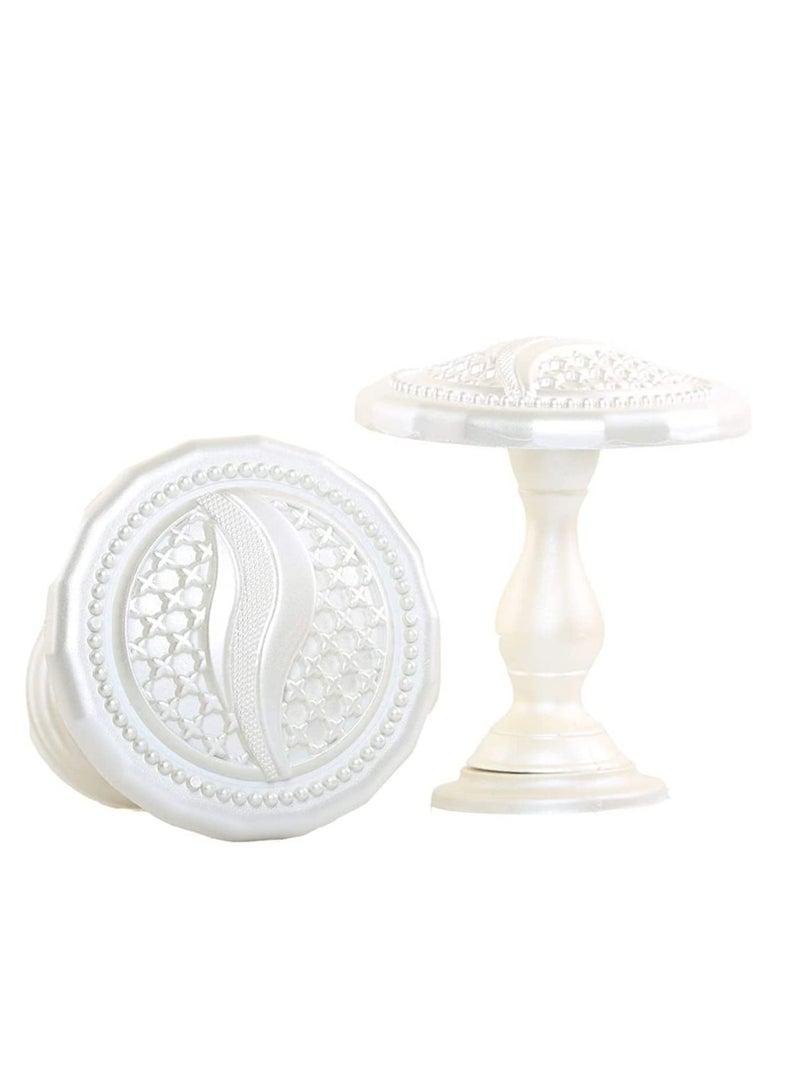 IDT 1 Pair Curtain Holdbacks Window Tie Backs Holders For Bedroom Wall Office Decor Home Sheer Blackout Drapes Blind Curtains Decorations Accessories Buckle Hooks Whte Colour - Image 2