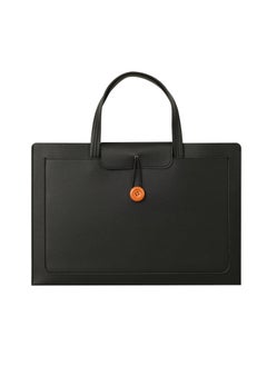 SYOSI, Laptop Tote Bag, PU Leather 15.6 Inch Ultra-Thin Case for Men Women, Computer Bag Lightweight Briefcase Work Business Travel College