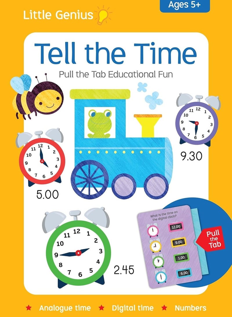 Educational Innovations Little Genius Pull The Tab Tell The Time  - Image 1