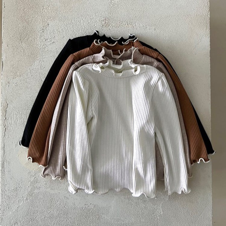 Baby Autumn Clothing 2024 Korean Children'S Clothing Baby Long-Sleeved T-Shirt Newborn Clothes Half Turtleneck Bottoming Shirt - Image 2