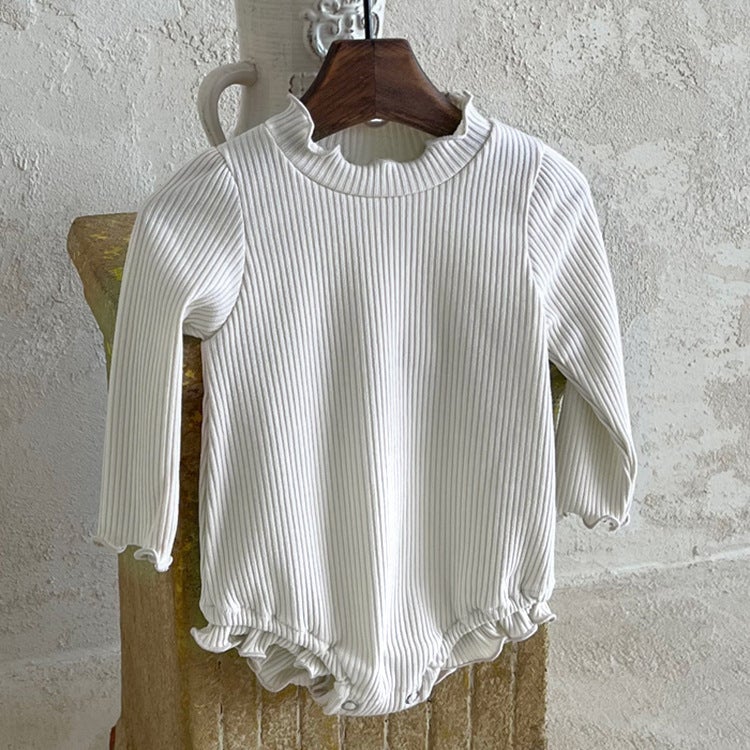 Baby Autumn Clothing 2024 Korean Children'S Clothing Baby Long-Sleeved T-Shirt Newborn Clothes Half Turtleneck Bottoming Shirt - Image 1