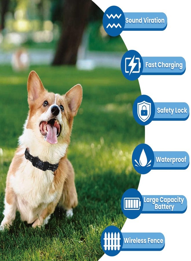 GRETMIX Wireless Dog Fence, GPS Dog Collar System with 3 Warning Modes, Outdoor Use Rechargeable Wireless Pet Fence, Range 98-3280 FT - Image 4