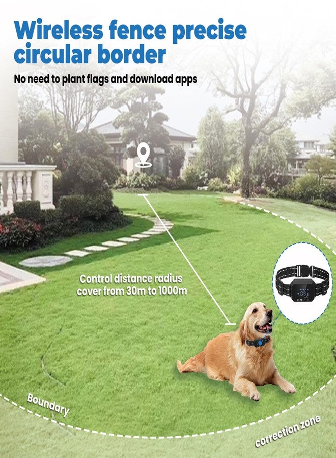GRETMIX Wireless Dog Fence, GPS Dog Collar System with 3 Warning Modes, Outdoor Use Rechargeable Wireless Pet Fence, Range 98-3280 FT - Image 2