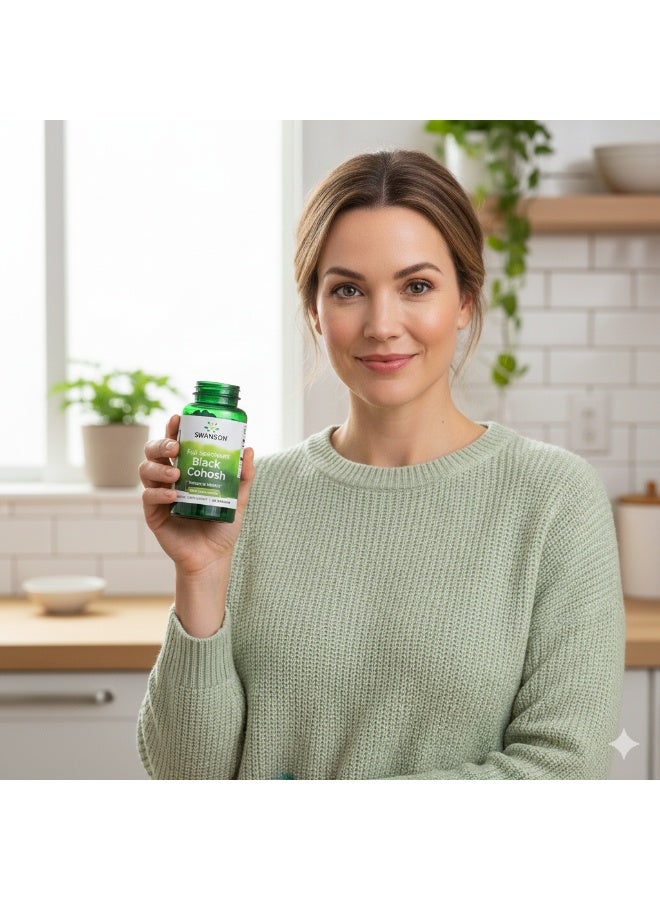 سوانسون عشبة كوهوش السوداء كاملة الطيف 540 ملغ 60 كبسولة - Image 3