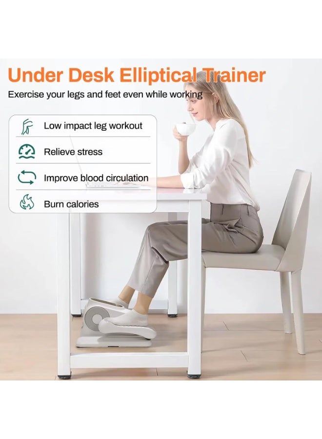 Arabest Mini Electric Elliptical Cross Trainer Under Table with Remote Control Adjustable Speed for Home Office Teen Elderly - Image 3