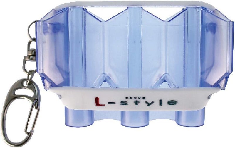 Dart Flight Case: Hard Shell Case for Dart Flights - Holds One Set of Any Flights - Clear Blue