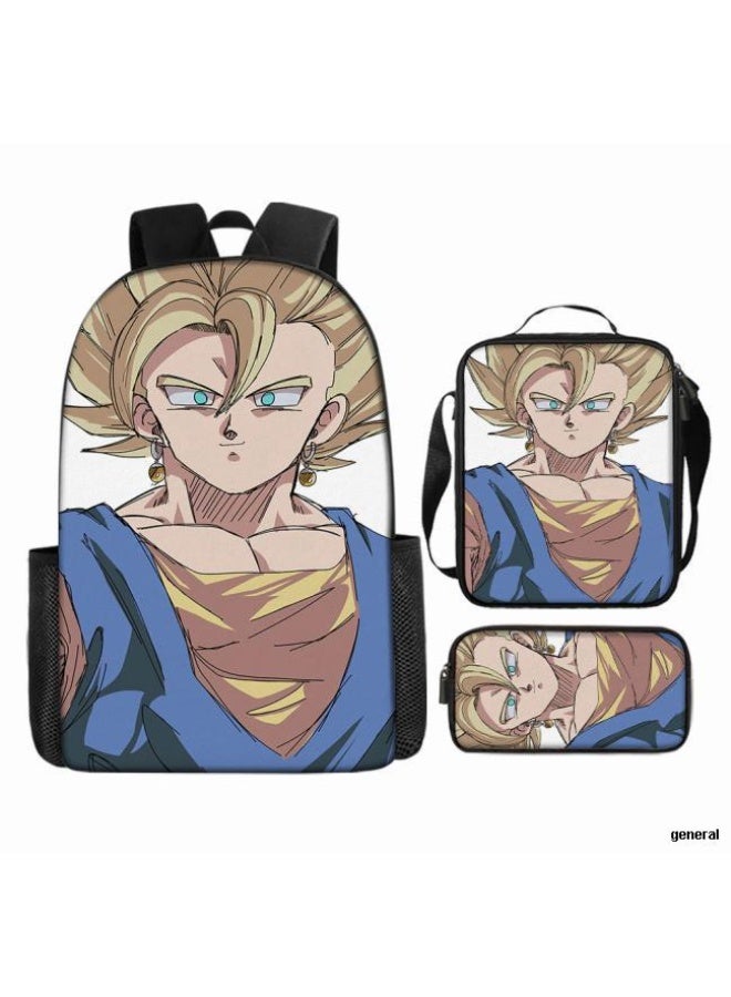 عام حقيبة الظهر المطبوعة الشائعة - مجموعة حقيبة الظهر المكونة من ثلاث قطع (يمكن استخدامها للطلاب والأطفال والأصدقاء للنزهات وتسلق الجبال وما إلى ذلك) - 103 - Image 1