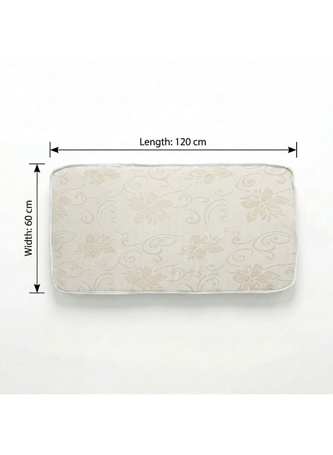 Premium Sponge Mattress for Baby Crib & Playpen  120x60 cm | Breathable Cotton | Handcrafted Comfort - Image 2