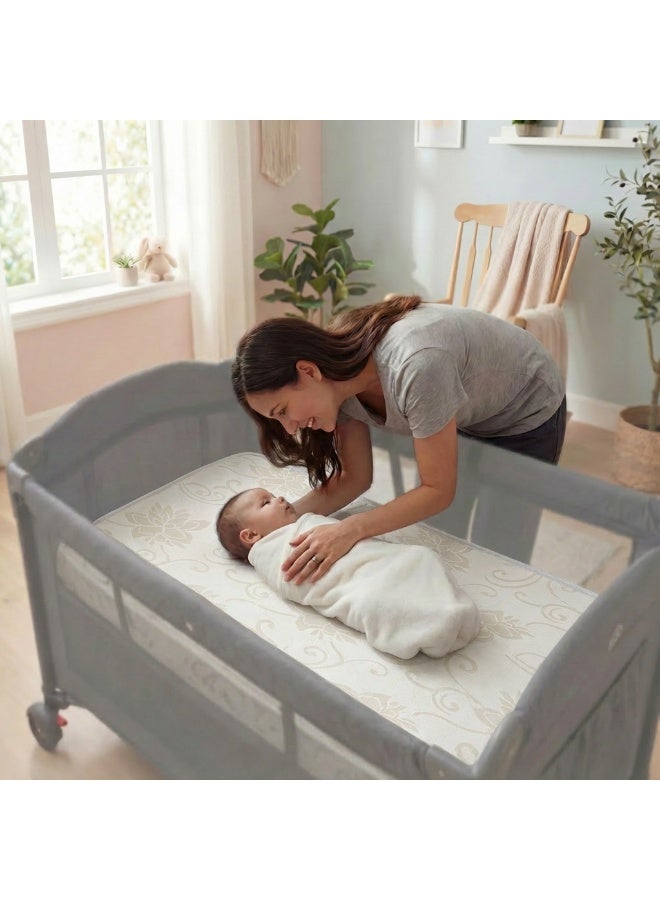 Premium Sponge Mattress for Baby Crib & Playpen  120x60 cm | Breathable Cotton | Handcrafted Comfort - Image 5