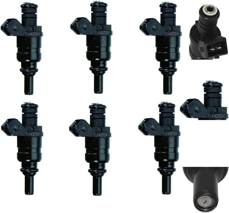IXGKHC Set of 6 Fuel Injectors Replacement for BMW 325CI 320 325I X3 Z4 2.5L 2.8L 1998-2006 - Image 1