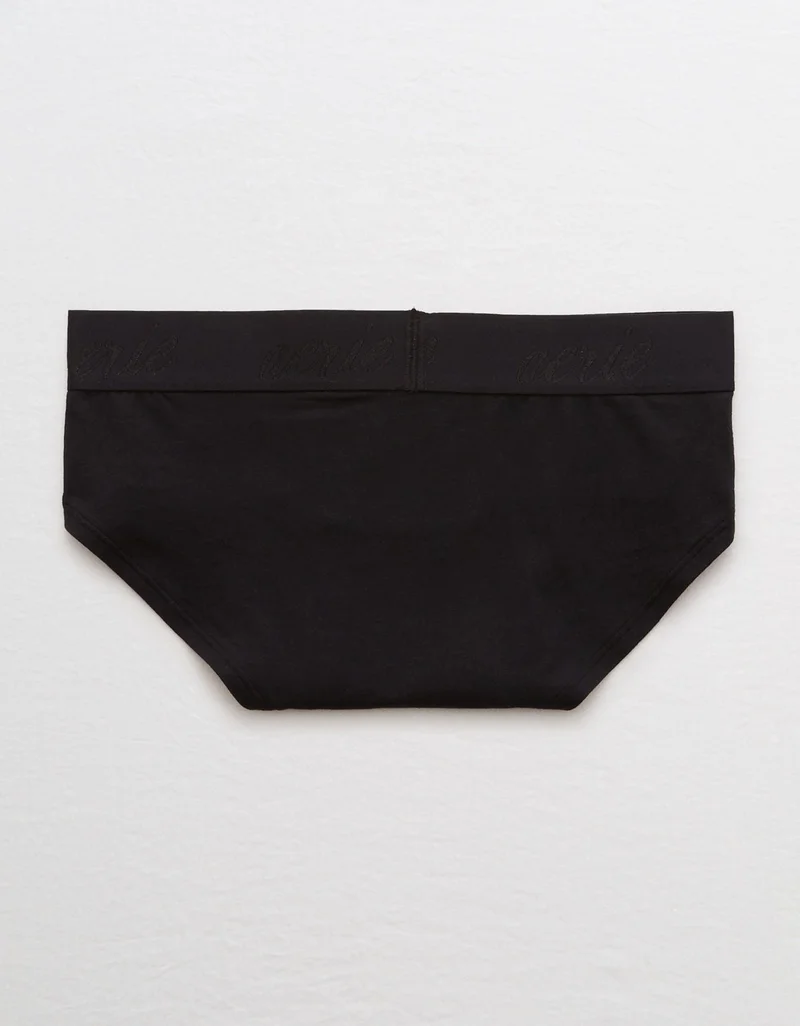 آري من امريكان ايجل سروال داخلي قطني بقصة Boybrief مزين بالشعار من Aerie