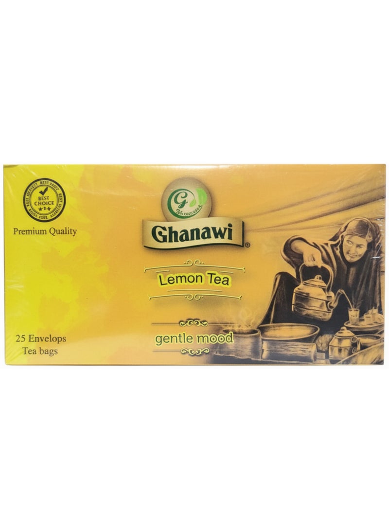 غناوي شاي الليمون للمزاج اللطيف 25 كيس شاي 50 جرام