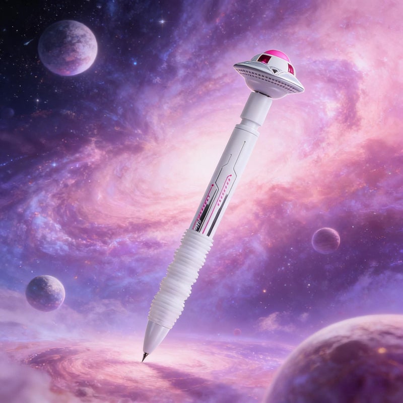 1Pc UFO Rotating Detachable Gyro Click Gel Pen Black Wanderer 0.5Mm Fast Drying Black Ink For Stress Relief Signatures Student Exams Office Supplies - Image 3