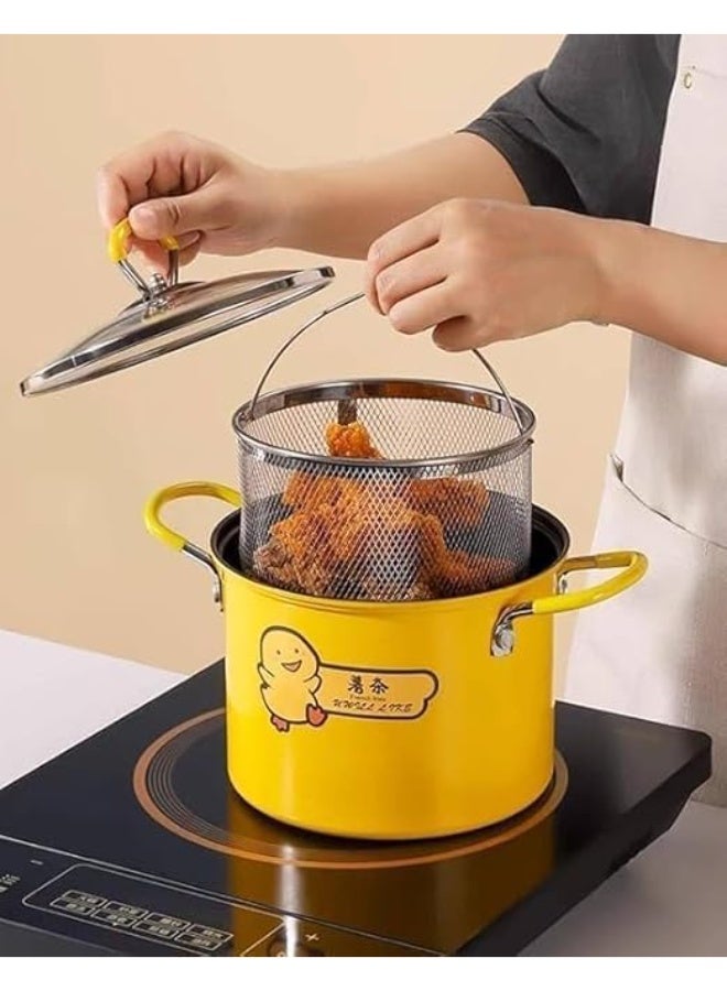 Tefal duck-shaped roasting pan with an innovative design, made of stainless steel with a heat-resistant glass lid, basket, and durable stainless steel handle, 3 liters - (yellow) - Image 5