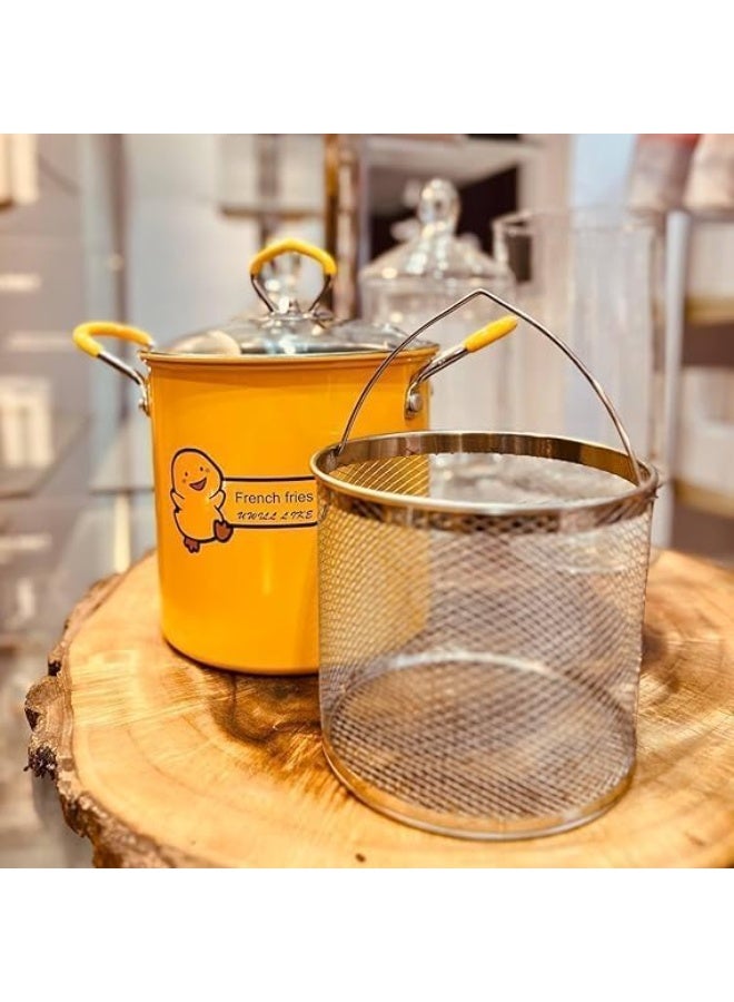 Tefal duck-shaped roasting pan with an innovative design, made of stainless steel with a heat-resistant glass lid, basket, and durable stainless steel handle, 3 liters - (yellow) - Image 3