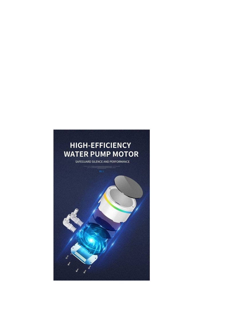 WJCOOLMAN Neon Mirror Cooler RGB CPU Cooler, 240mm Radiator, 2x Cooling Fan, 2000 RPM Max Speed, Pure Copper Base Fin, High Efficiency Water Pump, White | WJ-NEONMIRROR-W - Image 5
