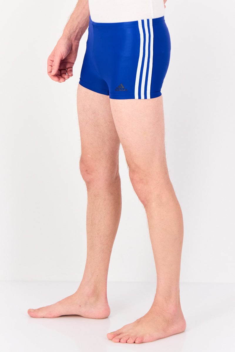 Adidas Men Brand Logo Swimwear Shorts, Blue - Image 2