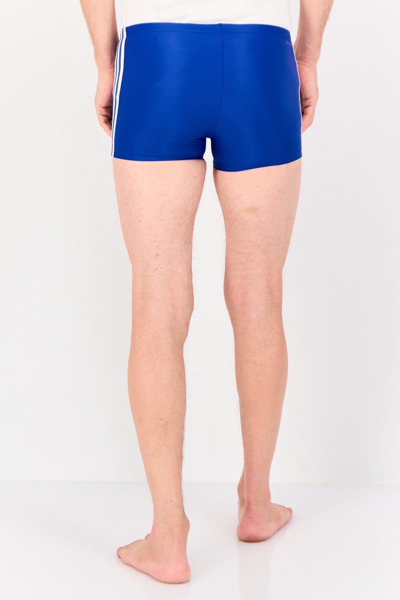 Adidas Men Brand Logo Swimwear Shorts, Blue - Image 3