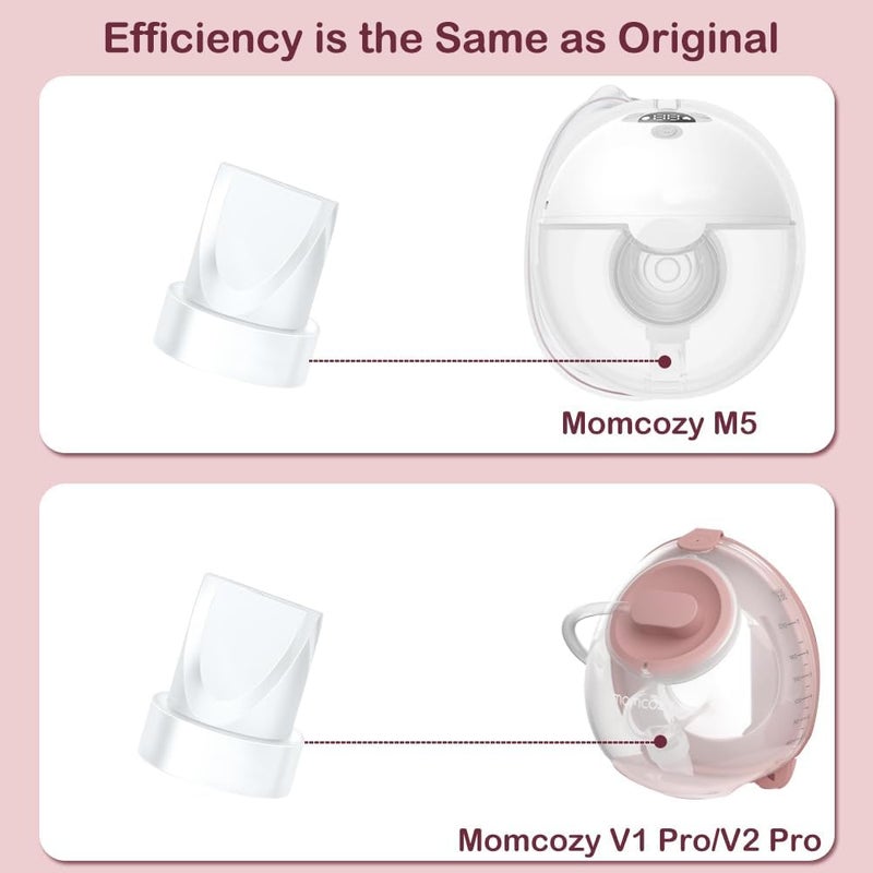 IVARONAL 6PCS Duckbill Valves Compatible with Momcozy M5 Wearable Breast Pump Replacement Pump Parts Accessories Compatible for V2 ProV1 Pro Hands Free Breast Pump Parts Not Original Mom Cozy Accessories - Image 2