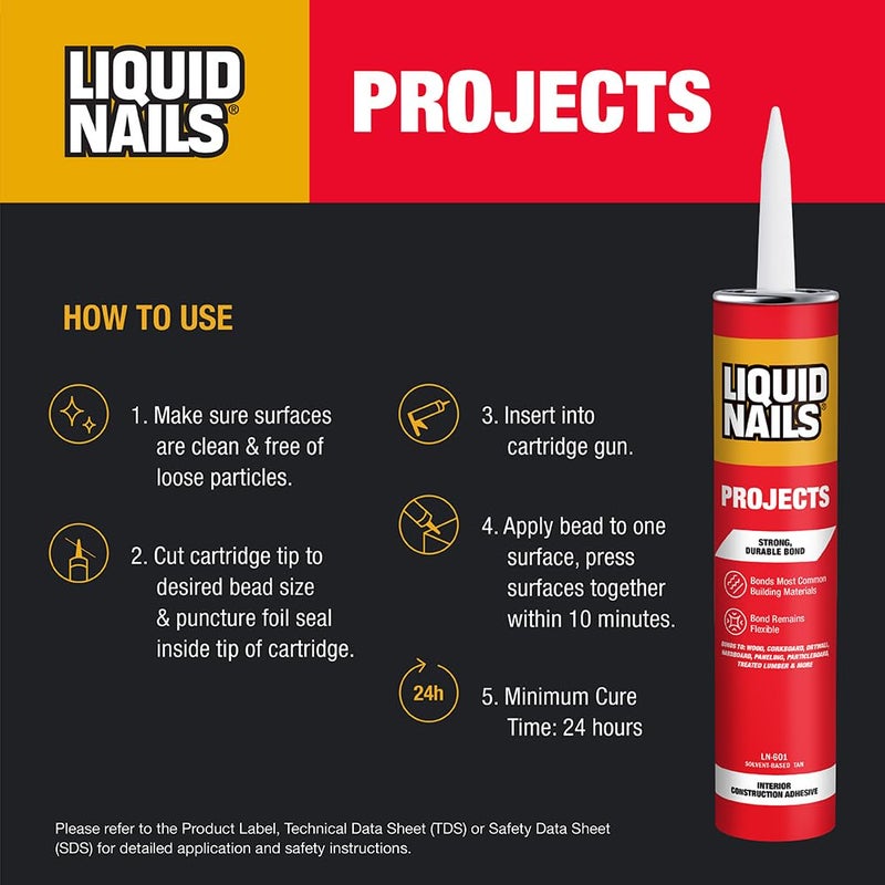 ليكويد نيلز مسامير سائلة لمشاريع ومواد لاصقة للبناء - Image 3