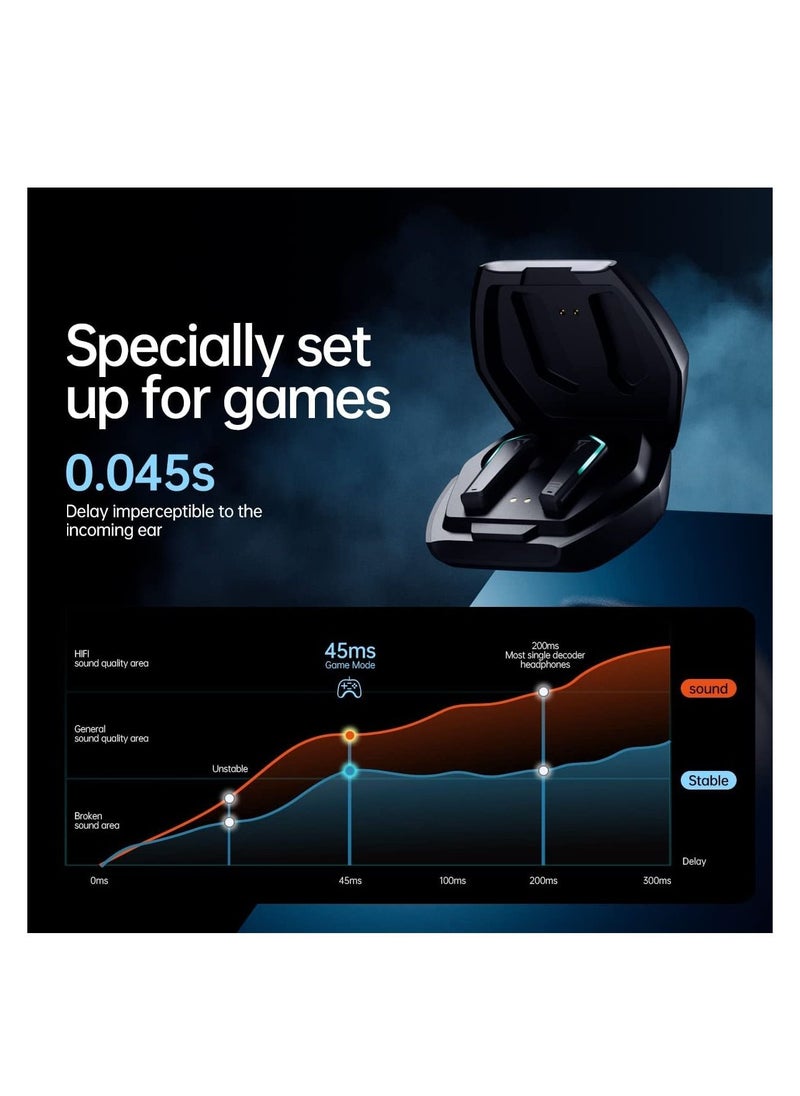 sanag X Pro Headset Gamer Wireless Bluetooth Earphones TWS Gaming Headphone Low Latency Earbuds With Microphone Hand Free  - Image 4