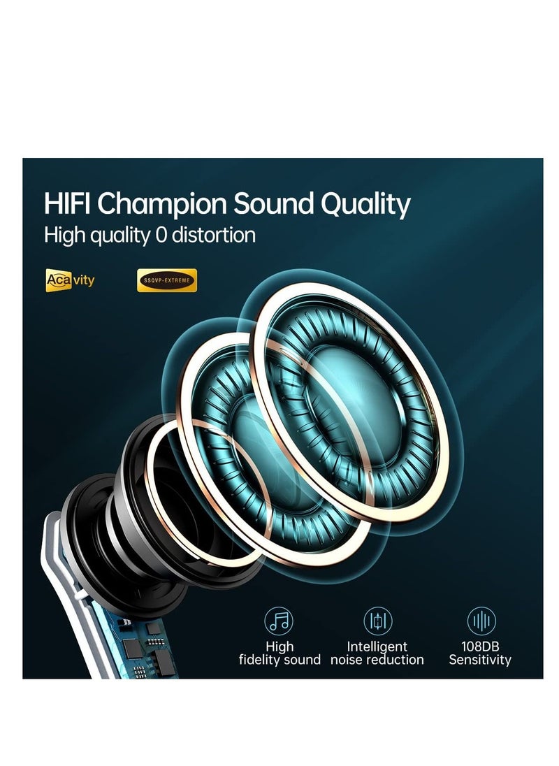 sanag X Pro Headset Gamer Wireless Bluetooth Earphones TWS Gaming Headphone Low Latency Earbuds With Microphone Hand Free  - Image 5