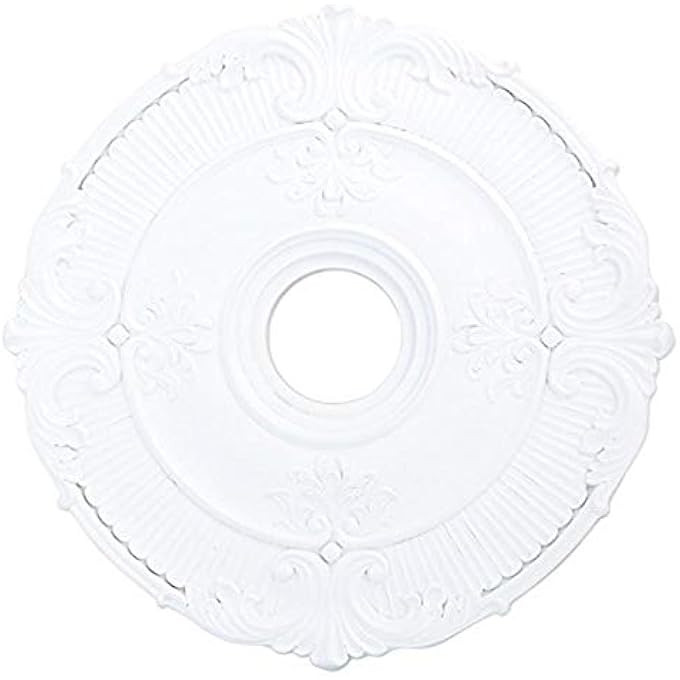 LIGHTING 82031-03 BUCKINGHAM CEILING MEDALLION, WHITE