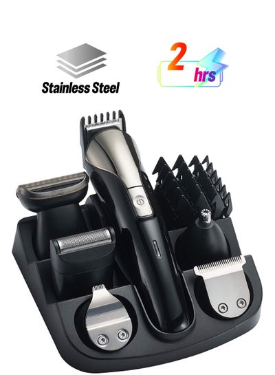 SONASHI 15in1 Rechargeable Hair Clipper Set With HighCapacity Battery And Fast Charging Stainless Steel Blades With Easy Cutting Box 9 Different Length Limit Combs 2 Hours Continuous Working SHC-1027N Black