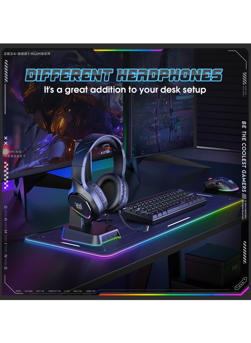 onikuma - X31 RGB Gaming Headset 7.1 Surround Sound Noise Canceling Mic ,PC , PS4-3 , Mobile And Xbox - Image 1