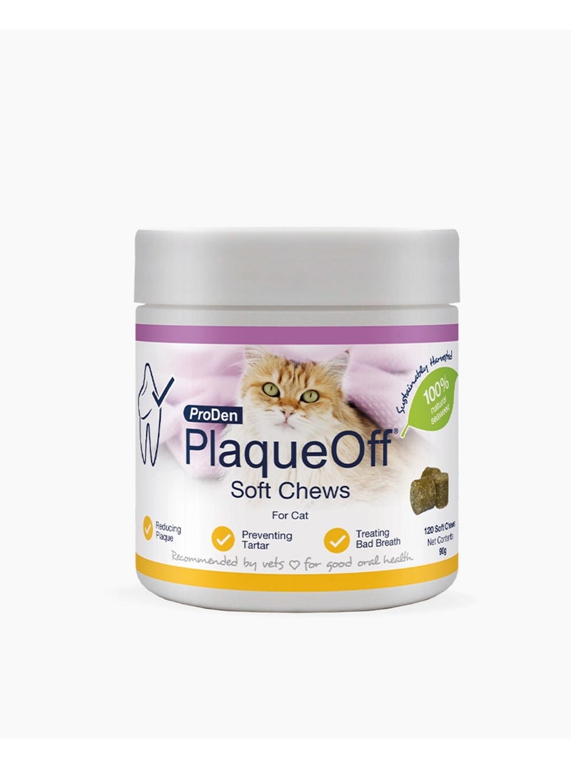 ProDen PlaqueOff Cat Soft Chews - 120 pcs - 90g