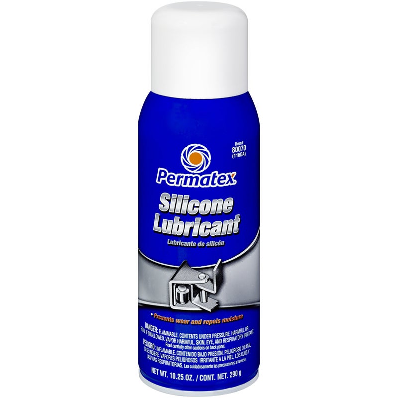 Permatex 8007012PK Silicone Spray Lubricant 1025 oz net Aerosol Can Pack of 12