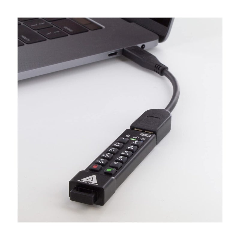 Apricorn محرك أقراص مشفر آمن Apricorn ASK3-NX سعة 32 جيجابايت USB 3.1 (ASK3-NX-32GB) - Image 3
