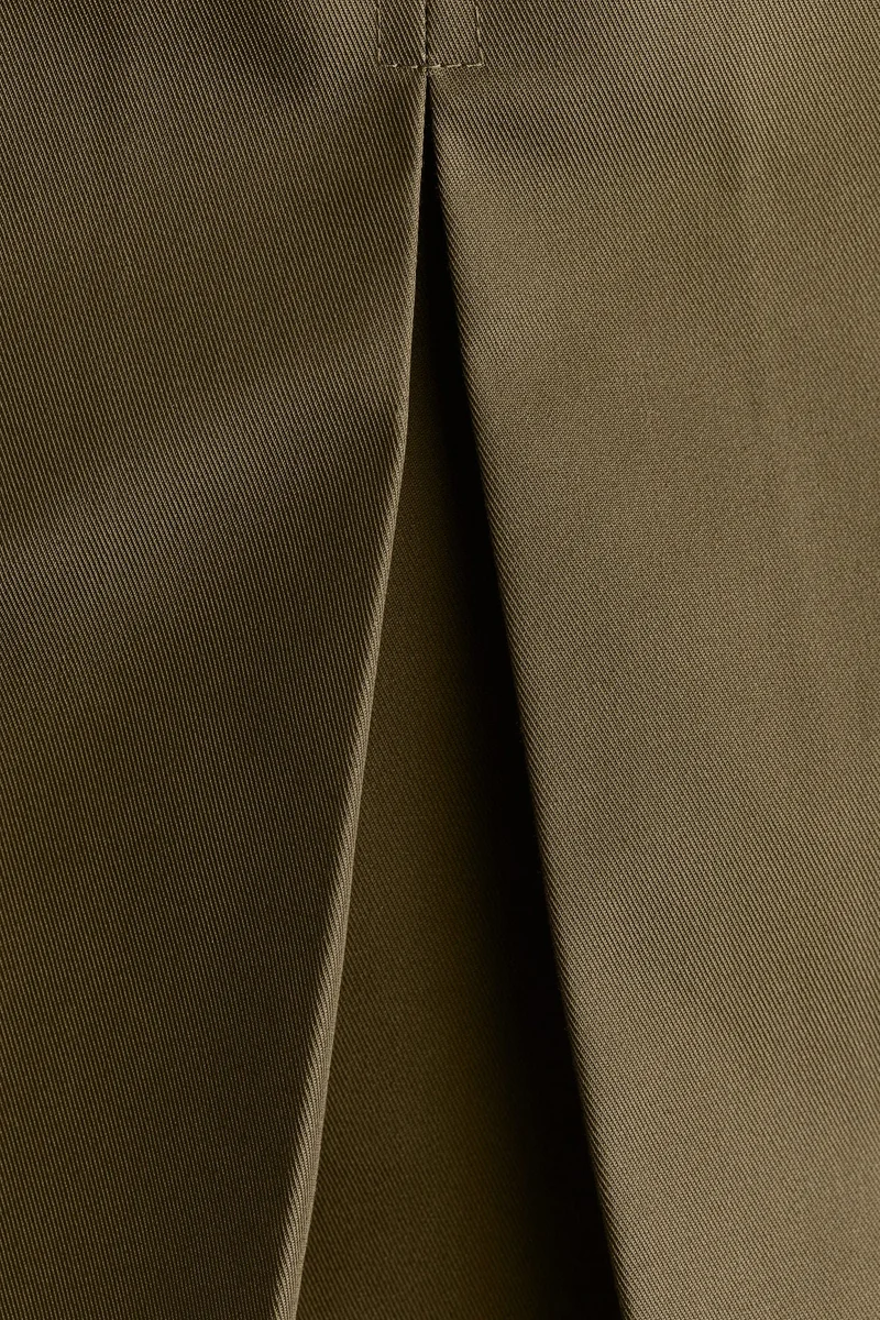 H&M Pleated twill skirt