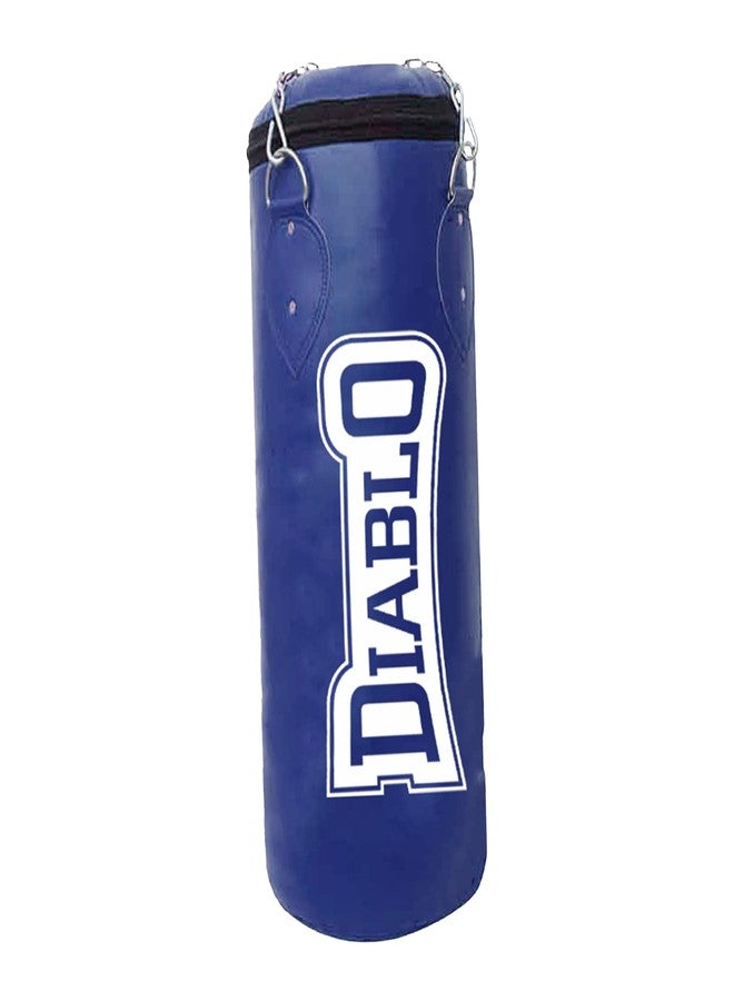 Diablo Blue Synthetic Leather Unfilled Punching Bag (24 Inch) - Image 1