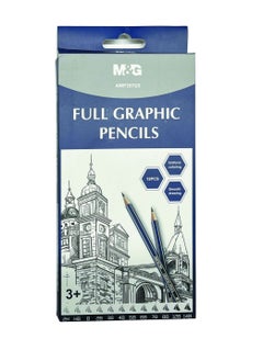 M&G M&G Set of 12 Chenguang Graphite pencil all hardnesses from 2H to 14B - No:AWP357G5  - Image 3