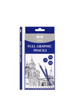 M&G M&G Set of 12 Chenguang Graphite pencil all hardnesses from 2H to 14B - No:AWP357G5  - Image 1