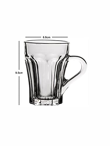 Goodhomes Glass Tea Cups Set of 6 Pieces 160 ML KTZB49 - Image 3