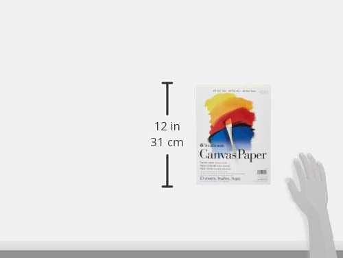 Strathmore 200 Series Canvas Paper, Tape Bound Pad, 9x12 inches, 10 Sheets (115lb/187g) - Artist Paper for Adults and Students - Oil Paint, Acrylic Paint, Mixed Media, Art Journaling - Image 2
