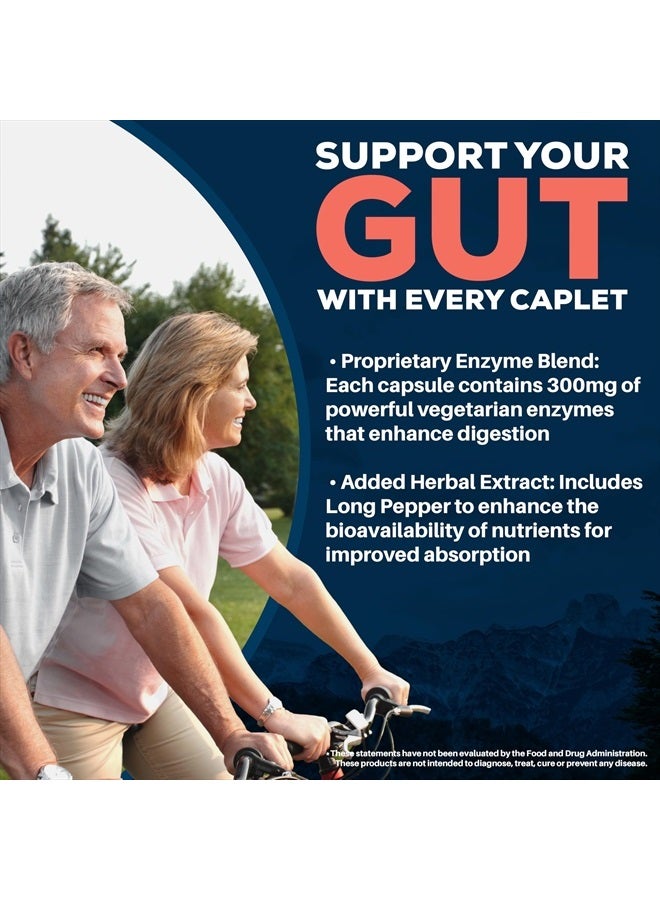 Ayush Herbs VegenzymePlus - Digestive Enzymes for Women & Men, Enzymes for Digestion with Bromelain, Lipase, Lactase, Protease, 100% Vegetarian Gut Health Supplement - 60 Capsules (1 Count) - Image 5