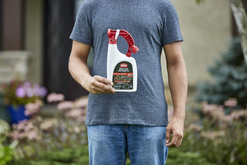 Ortho أورثو باج كلير قاتل الحشرات للعشب والمناظر الطبيعية جاهز للرش، يقتل صراصير دورية، البعوض، النمل، العناكب، البراغيث، القراد والمزيد، 32 أونصة. - Image 2