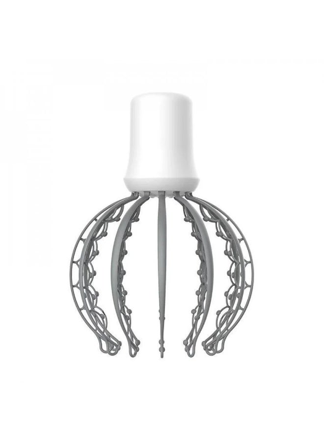 دي بلو مدلك رأس كهربائي قابل لإعادة الشحن مع 12 مخلب تدليك | مدلك فروة الرأس لتخفيف التوتر والاسترخاء والنوم | أداة حك رأس محمولة على شكل أخطبوط تهتز بثلاثة أوضاع - Image 1