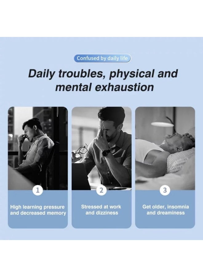 دي بلو مدلك رأس كهربائي قابل لإعادة الشحن مع 12 مخلب تدليك | مدلك فروة الرأس لتخفيف التوتر والاسترخاء والنوم | أداة حك رأس محمولة على شكل أخطبوط تهتز بثلاثة أوضاع - Image 4